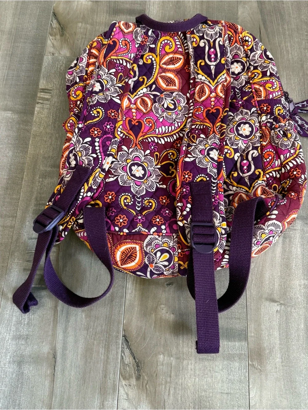 Vera Bradley‎ Safari Sunset Backpack Medium Bookbag Fall Paisley Floral RETIRED